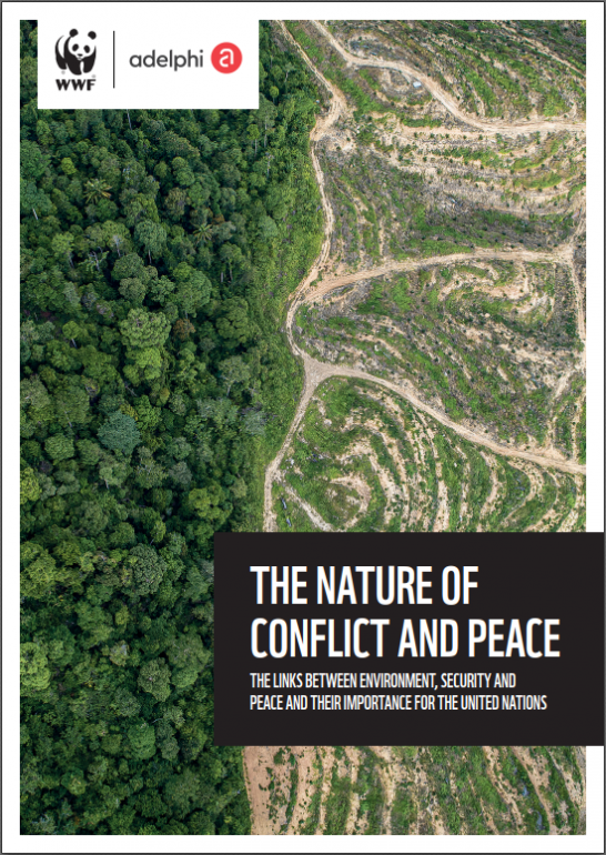 Report cover WWF nature conflict peace